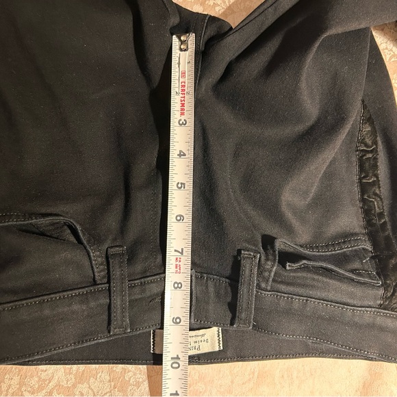 Principle Denim Innovators~Dreamer Black Velvet Tuxedo Stripe Skinny Jeans in 28 - Picture 13 of 16